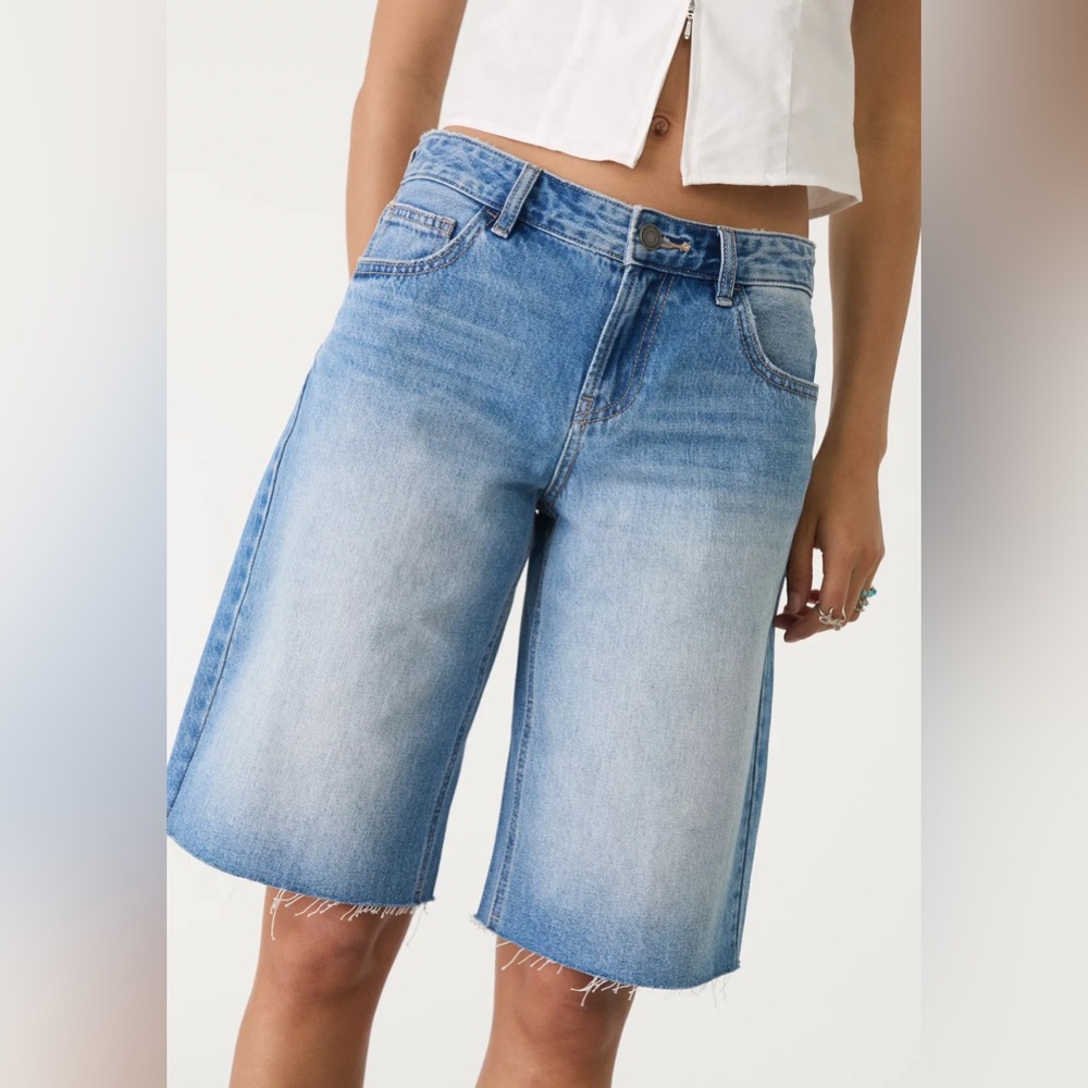✨ RE: Ultra High Rise Bermuda Denim Shorts – Size 14 ✨